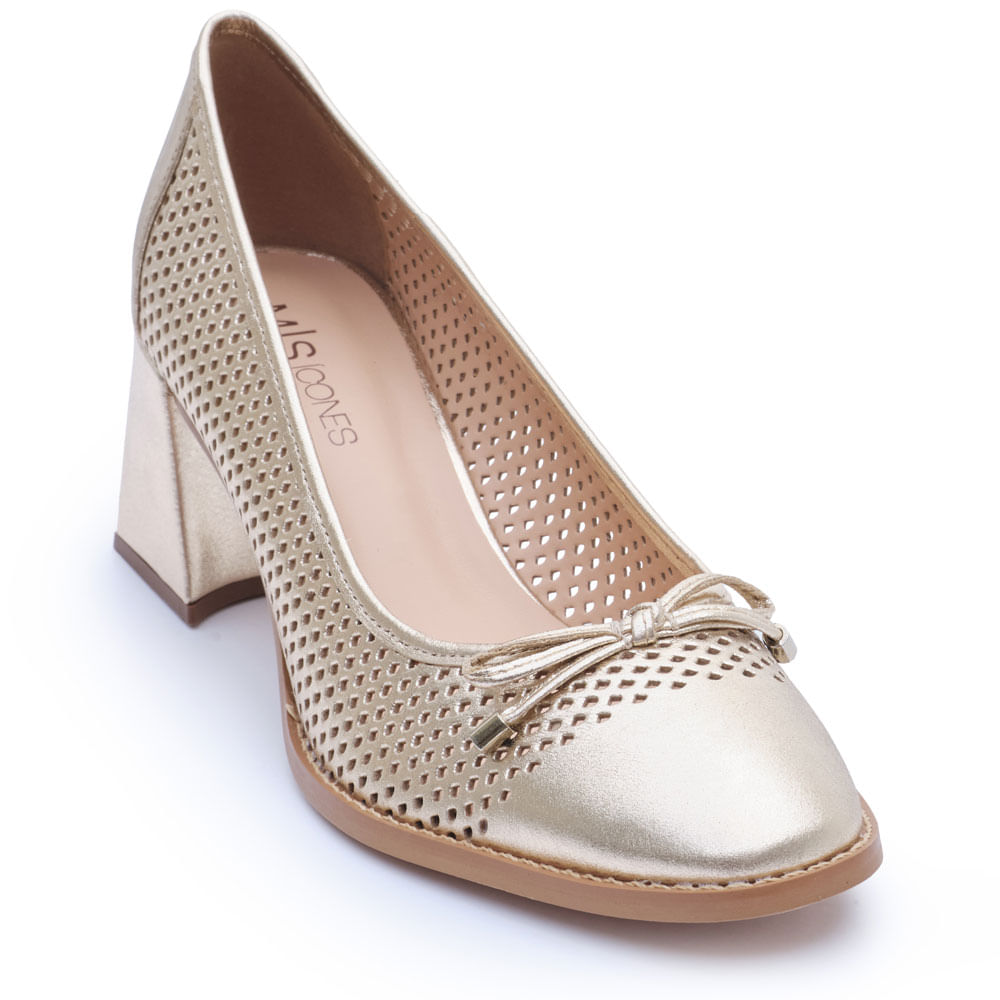 scarpin m|s cristal ouro light 6093-2
